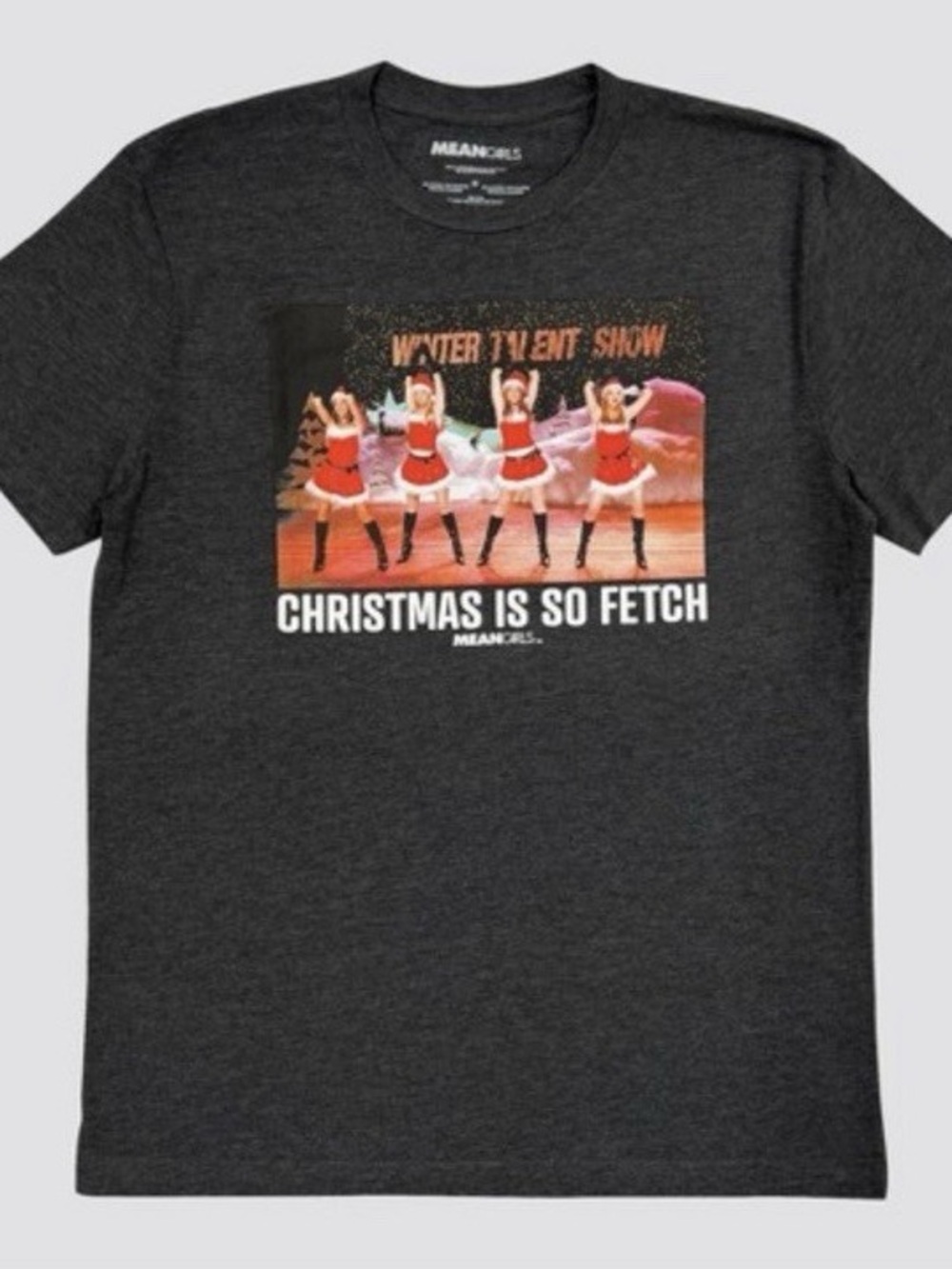 Mean Girls  'Christmas Is So Fetch' Graphic Tee - Dark Gray